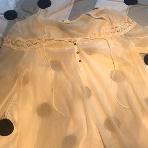 Clear white Wild Pearl blouse